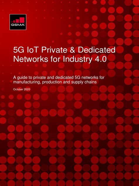 5G IoT Private & Dedicated Networks for Industry 4 .